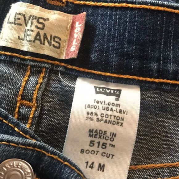 VTG ,Levi’s 515 Strauss & co Made In Mexico Women Jeans Size 14M - Picture 7 of 16